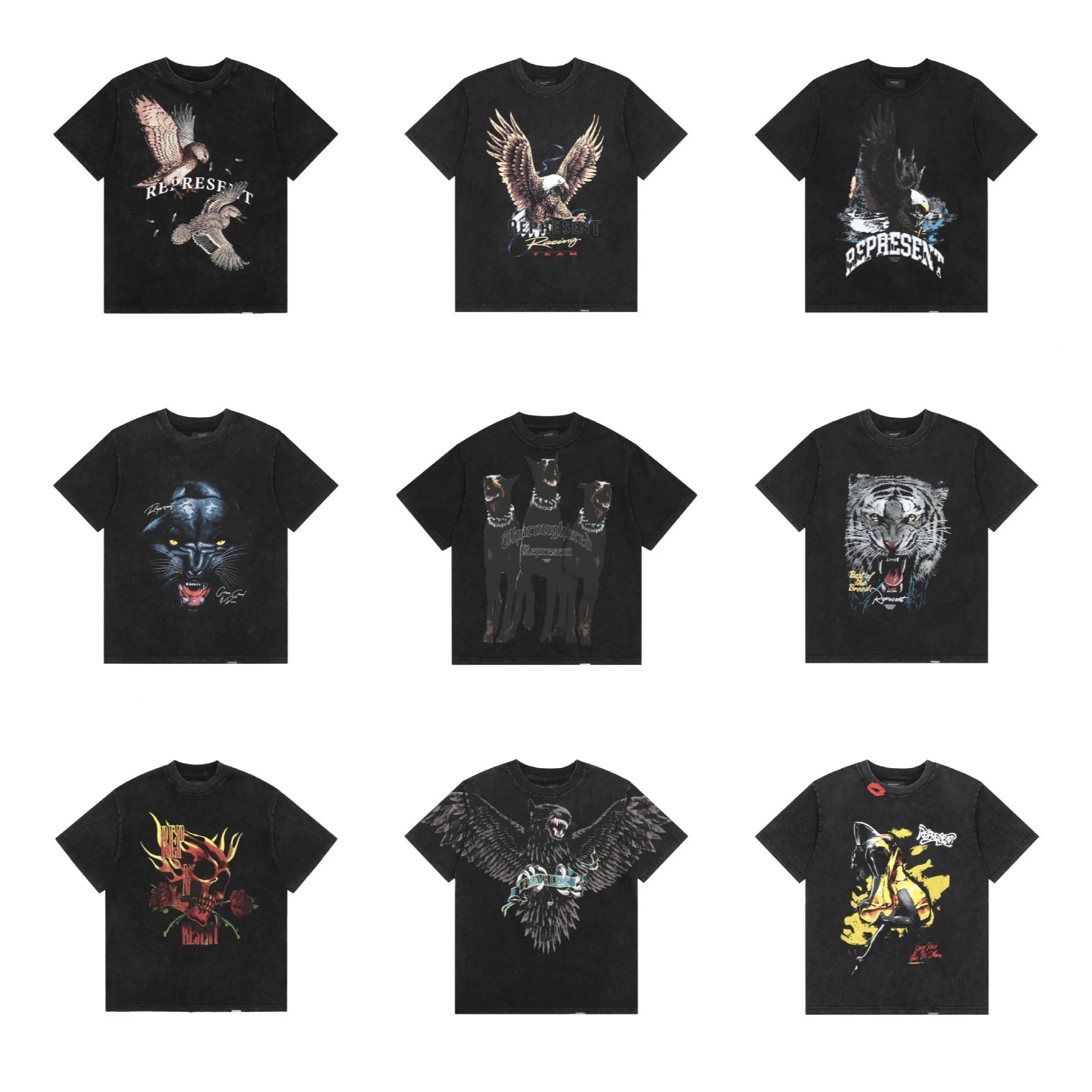 Represent Animal Print T-Shirts for Men