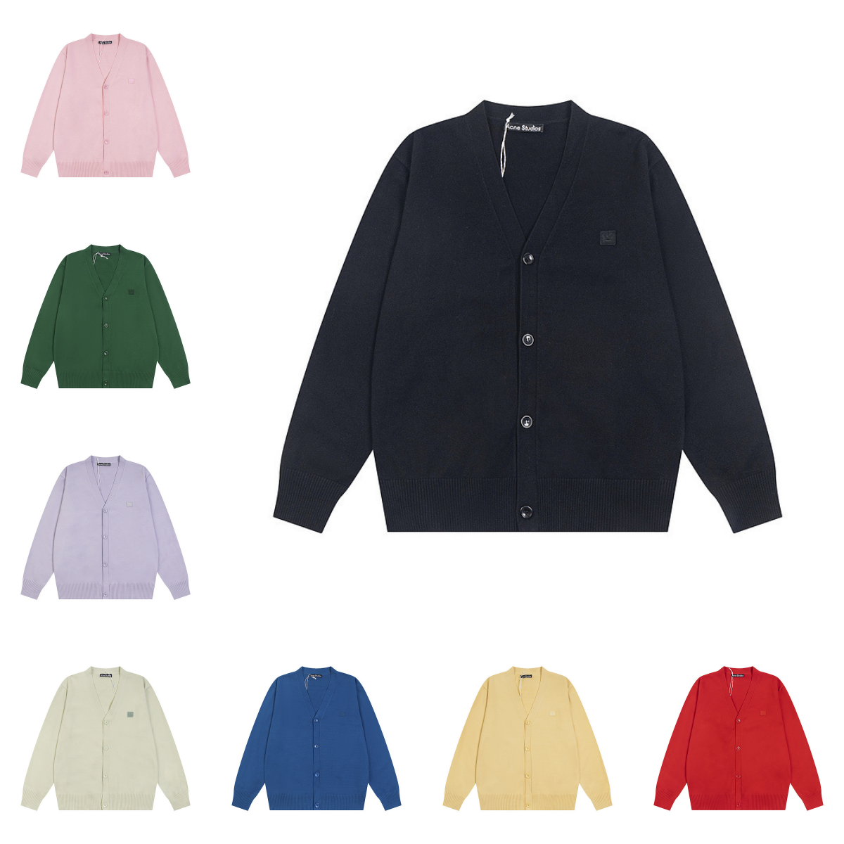 Acne Studios V-Neck Cardigan Sweater in Multiple Colors