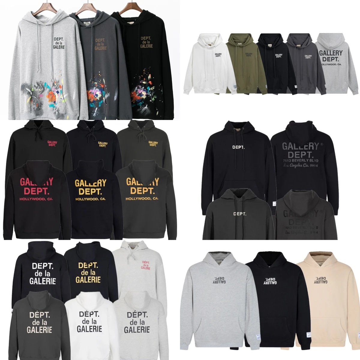 Gallery Dept Hoodies Sweatshirts for Men and Women