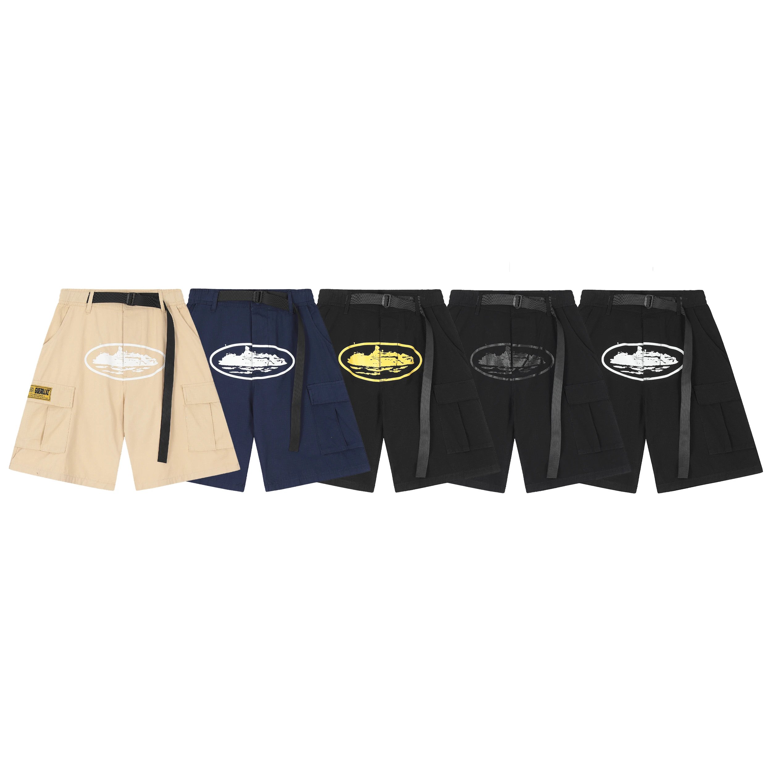 Guerlain Logo Cargo Shorts for Men in Multiple Colors