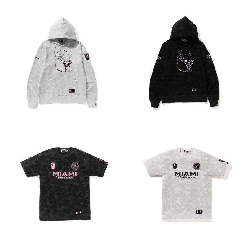 A Bathing Ape x Miami Collaboration Hoodies and T-Shirts