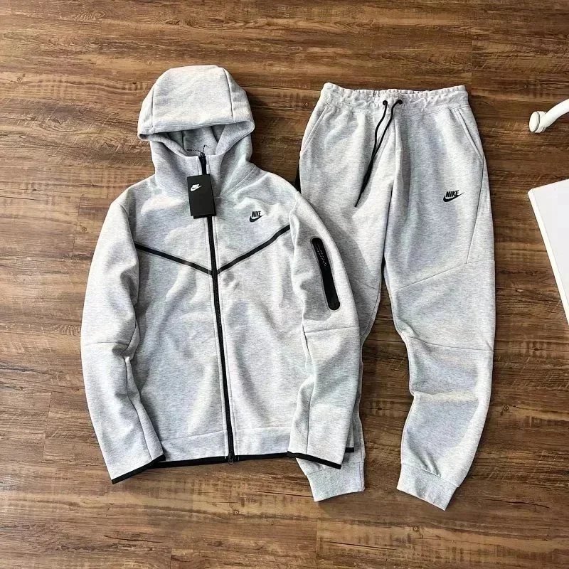 Nike Gray Hoodie and Sweatpants Set for Men