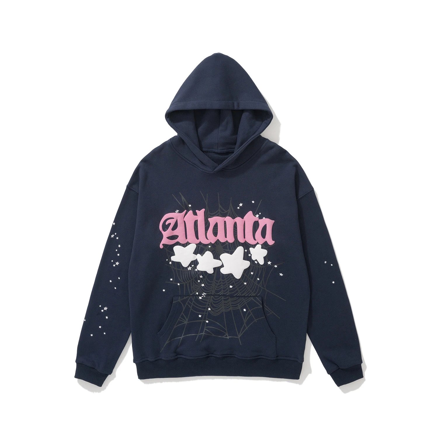 Atlanta Star Spiderweb Hoodie Dark Blue