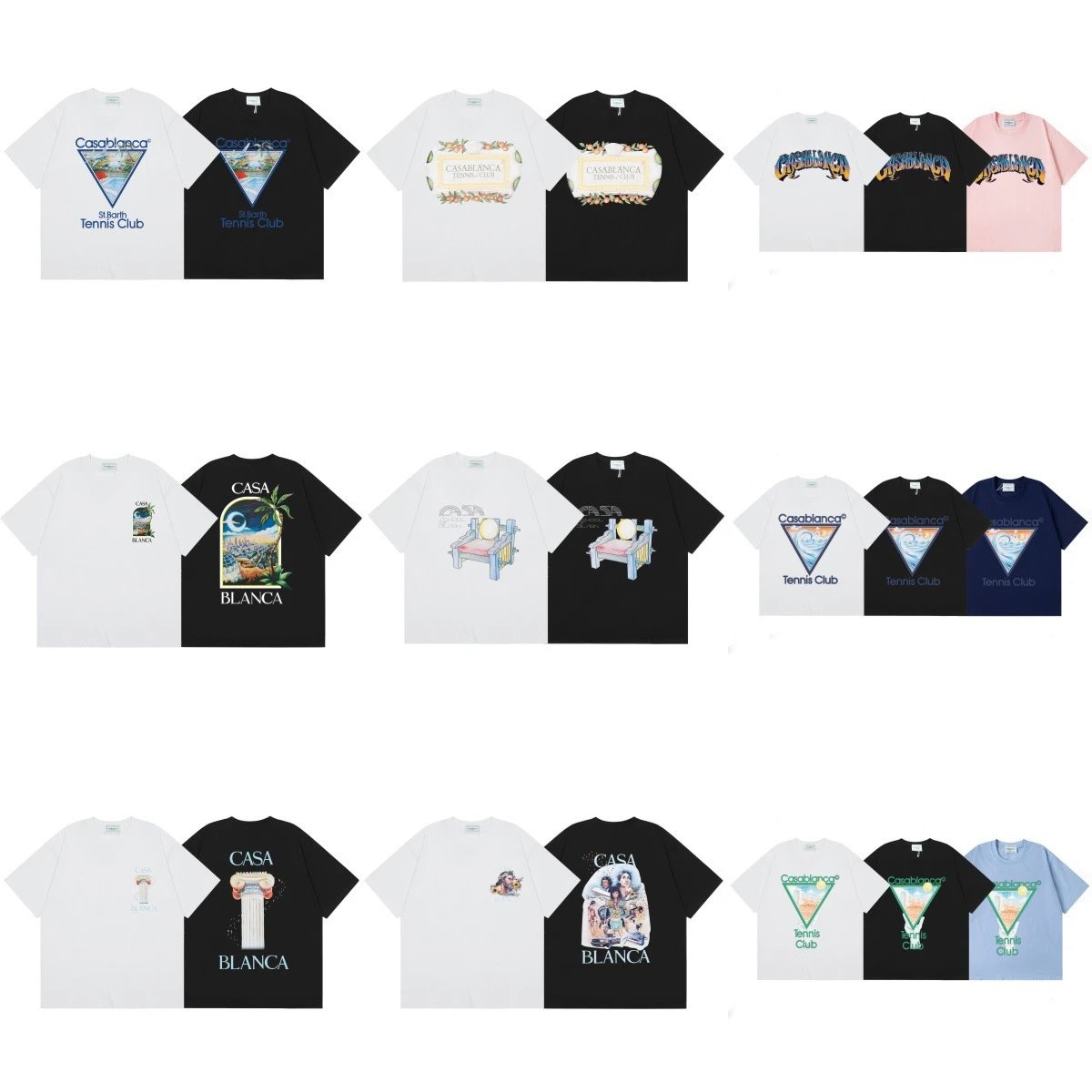 Casablanca Tennis Club T-Shirt Collection