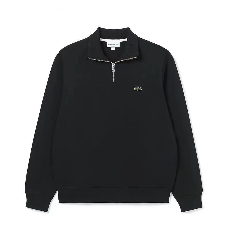 Lacoste Men's Black Quarter-Zip Sweatshirt