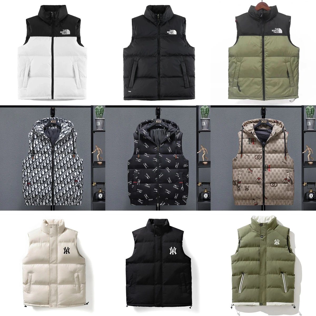 Men's Puffer Vest Winter Warm Outdoor Clothing