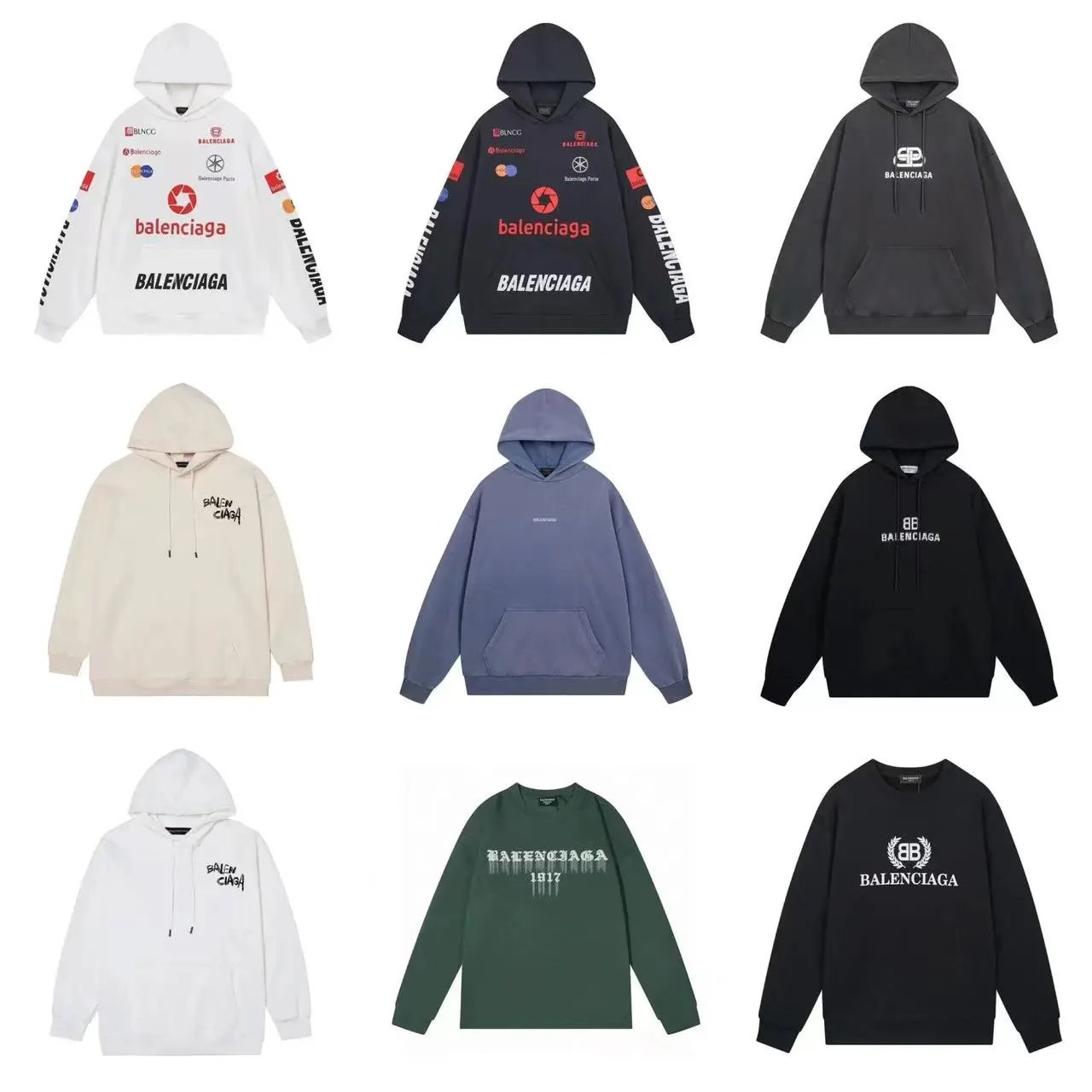Balenciaga Hoodies Sweatshirts Men Women Fashion Streetwear