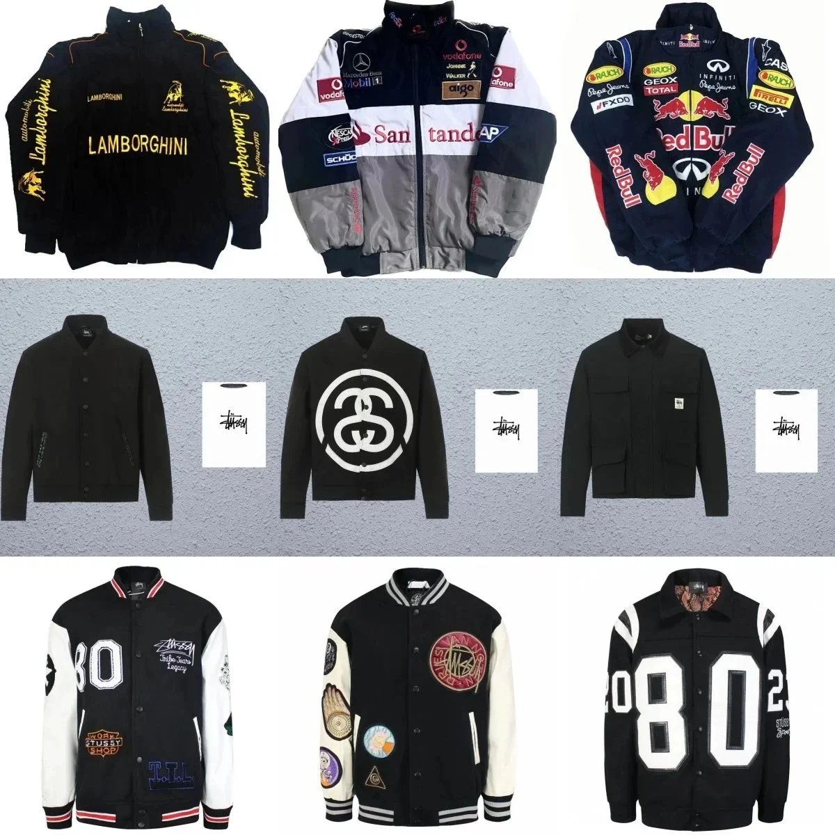 Stussy x Lamborghini Red Bull Racing Jacket