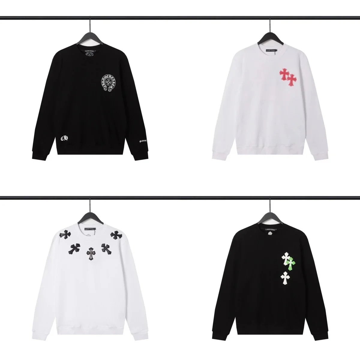 Cross Logo Sweatshirts for Men and Women