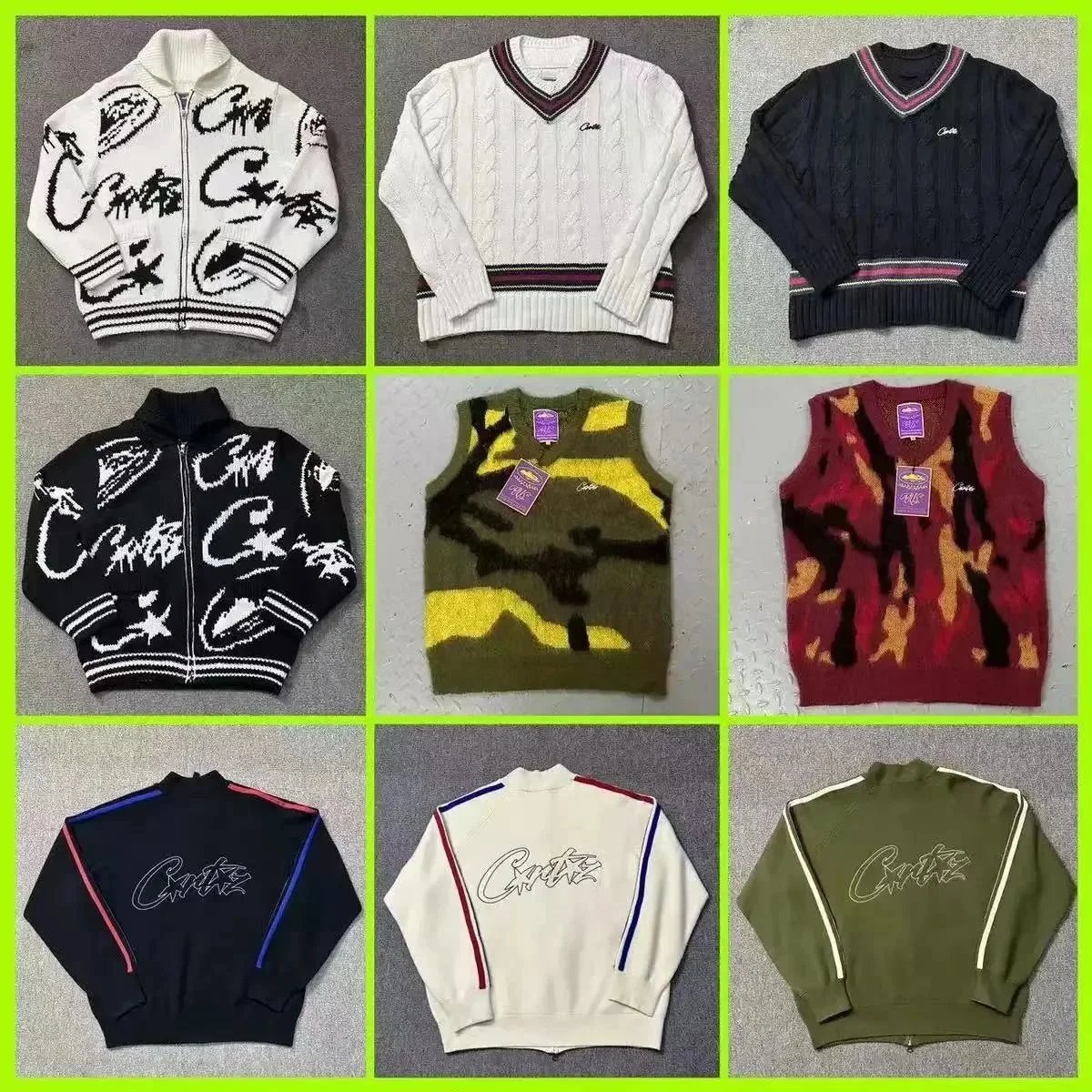 Crate Knit Sweaters and Vests for Men Women Fashion Streetwear