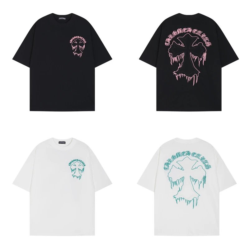 Crooked Cakes T-Shirt Black and White Skull Design