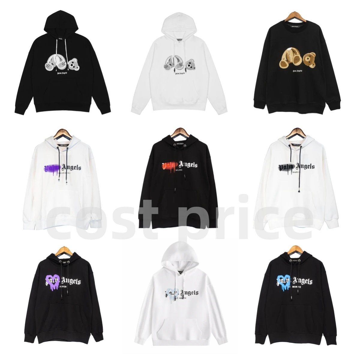 Palm Angels Hoodies Sweatshirts Men Women Streetwear Fashion