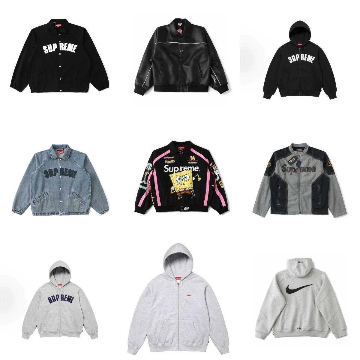 Supreme x Nike Hoodie and Jacket Collection
