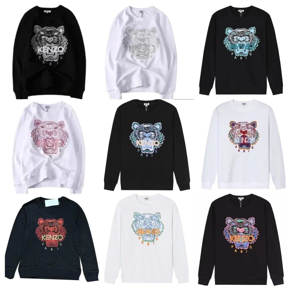 KENZO Tiger Logo Sweatshirt Unisex Crewneck Sweater