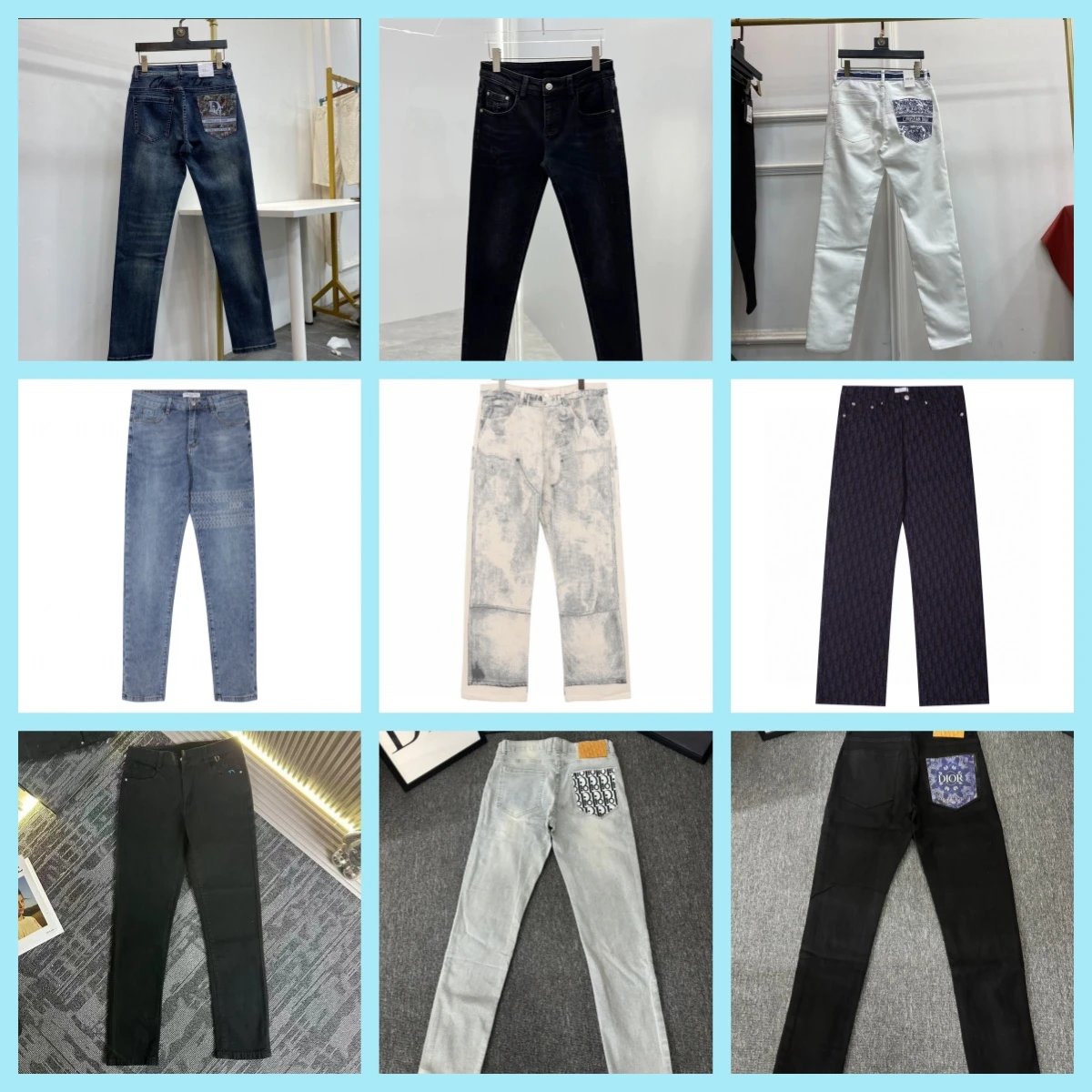 Dior Men's Jeans Fashion Denim Pants