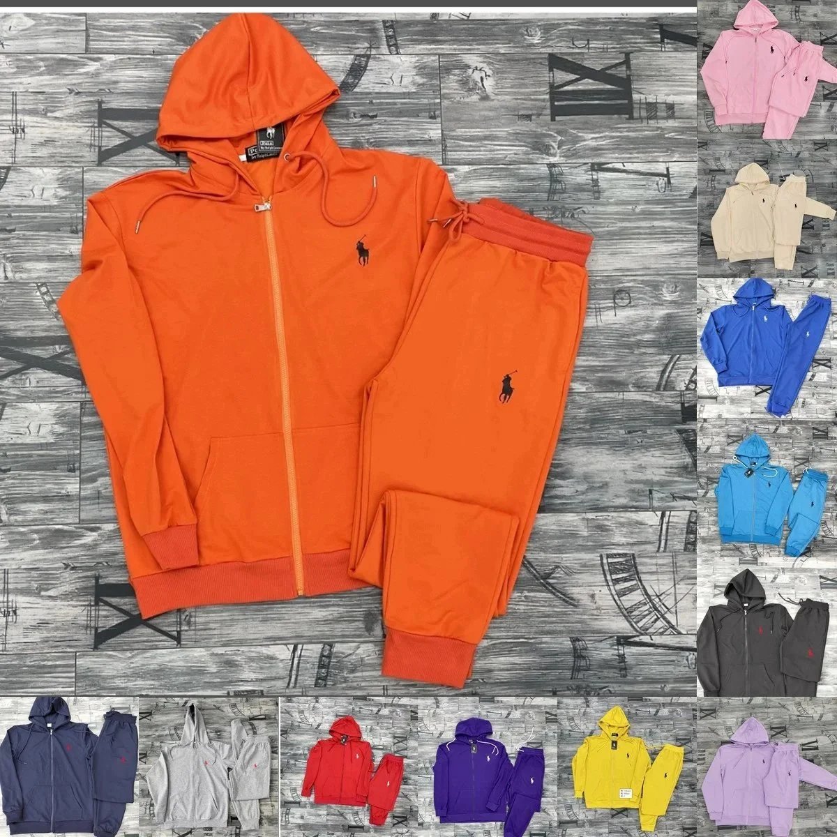 Polo Ralph Lauren Hoodie and Sweatpants Set for Men Women