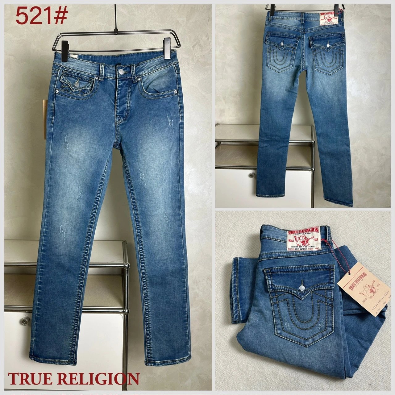 True Religion 521 Jeans Women's Slim Fit Denim Pants