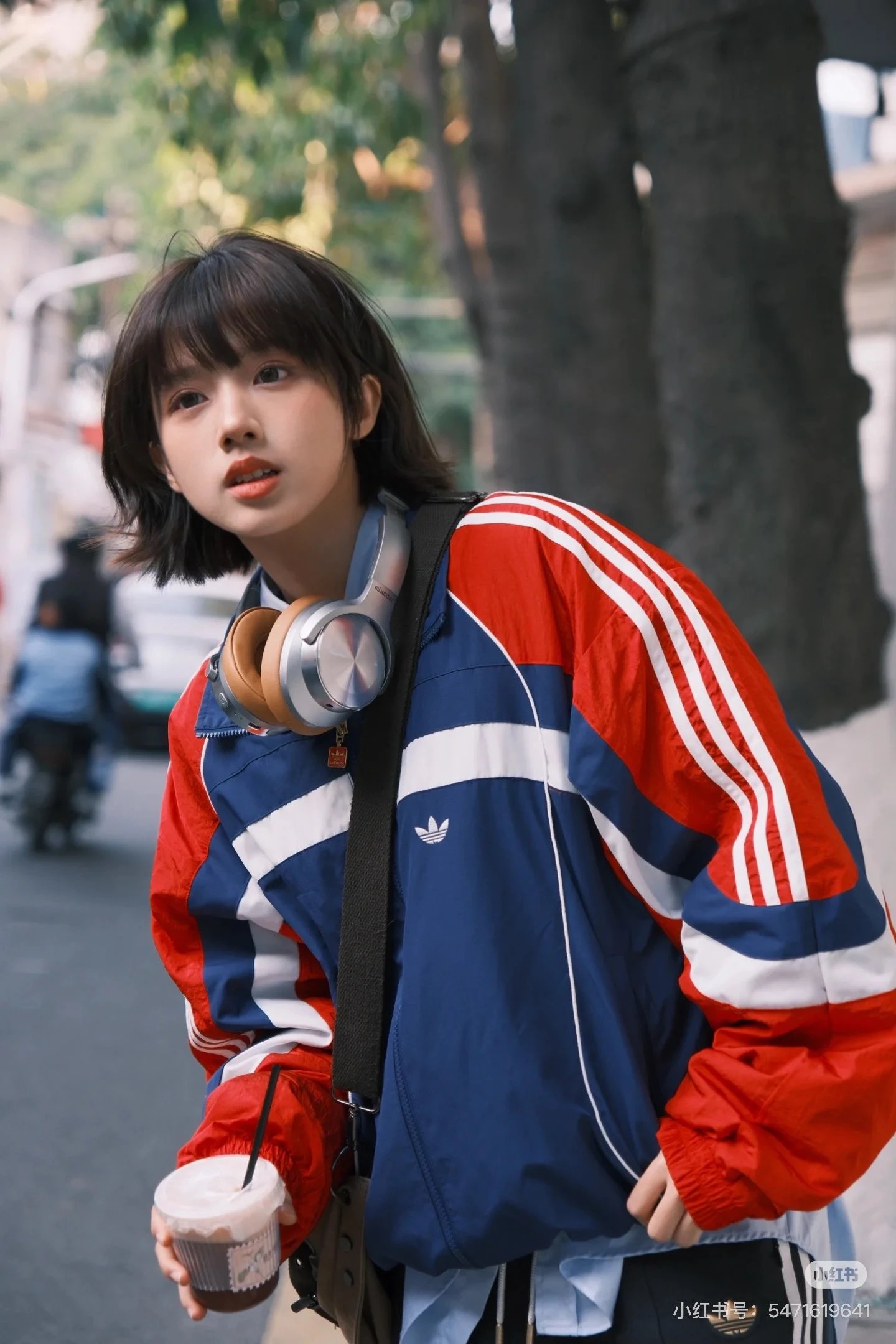 Adidas Originals Track Jacket Red Blue White Stripe Sportswear