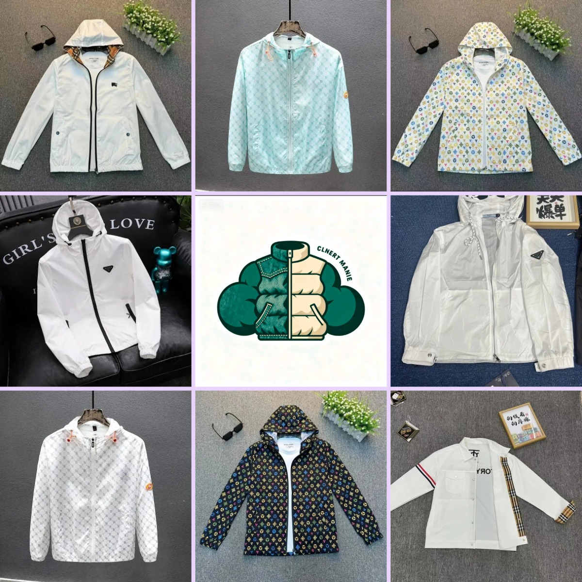 Men's Fashion Hooded Windbreaker Jacket Lightweight Outdoor Wear