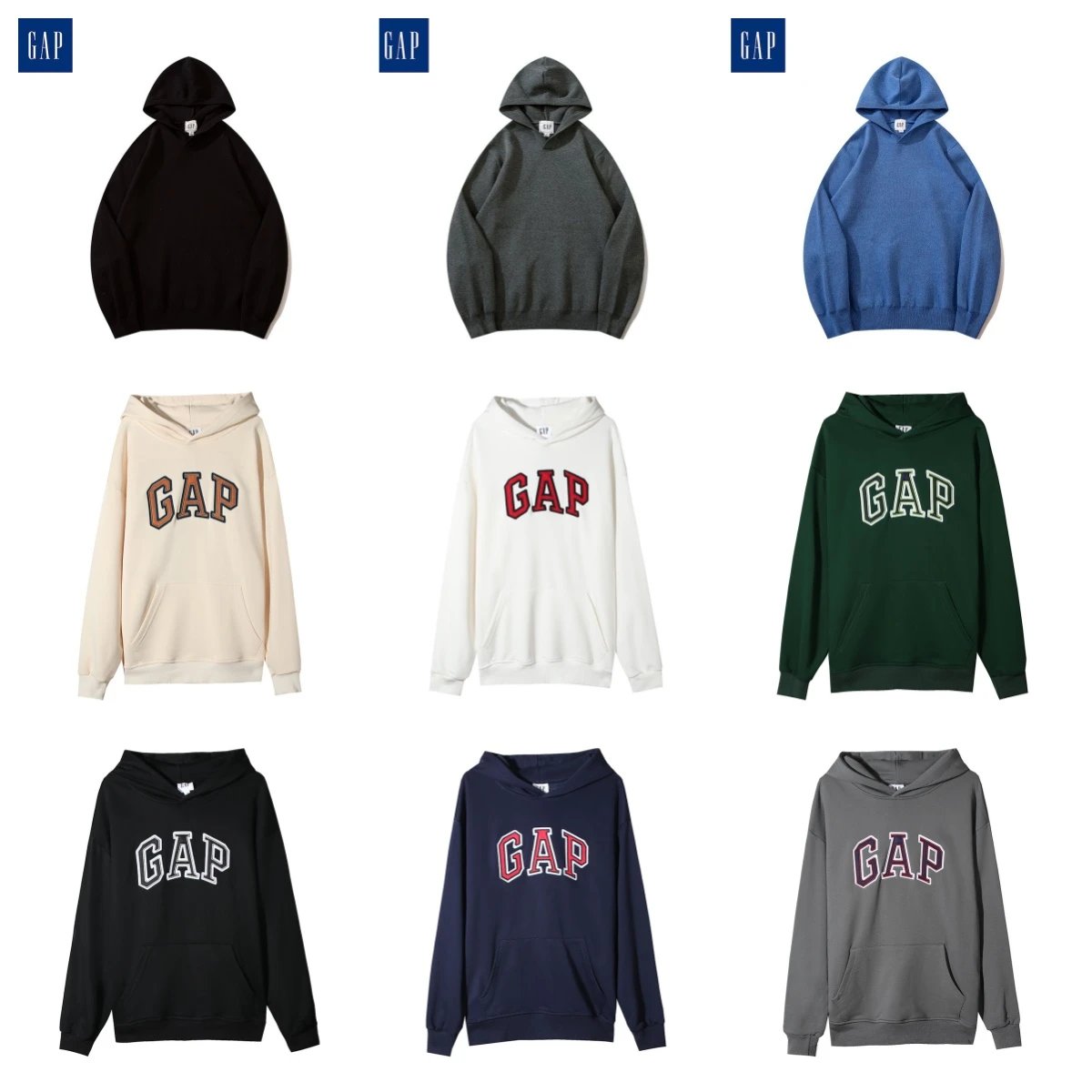 GAP Logo Hoodie Sweatshirt for Men and Women