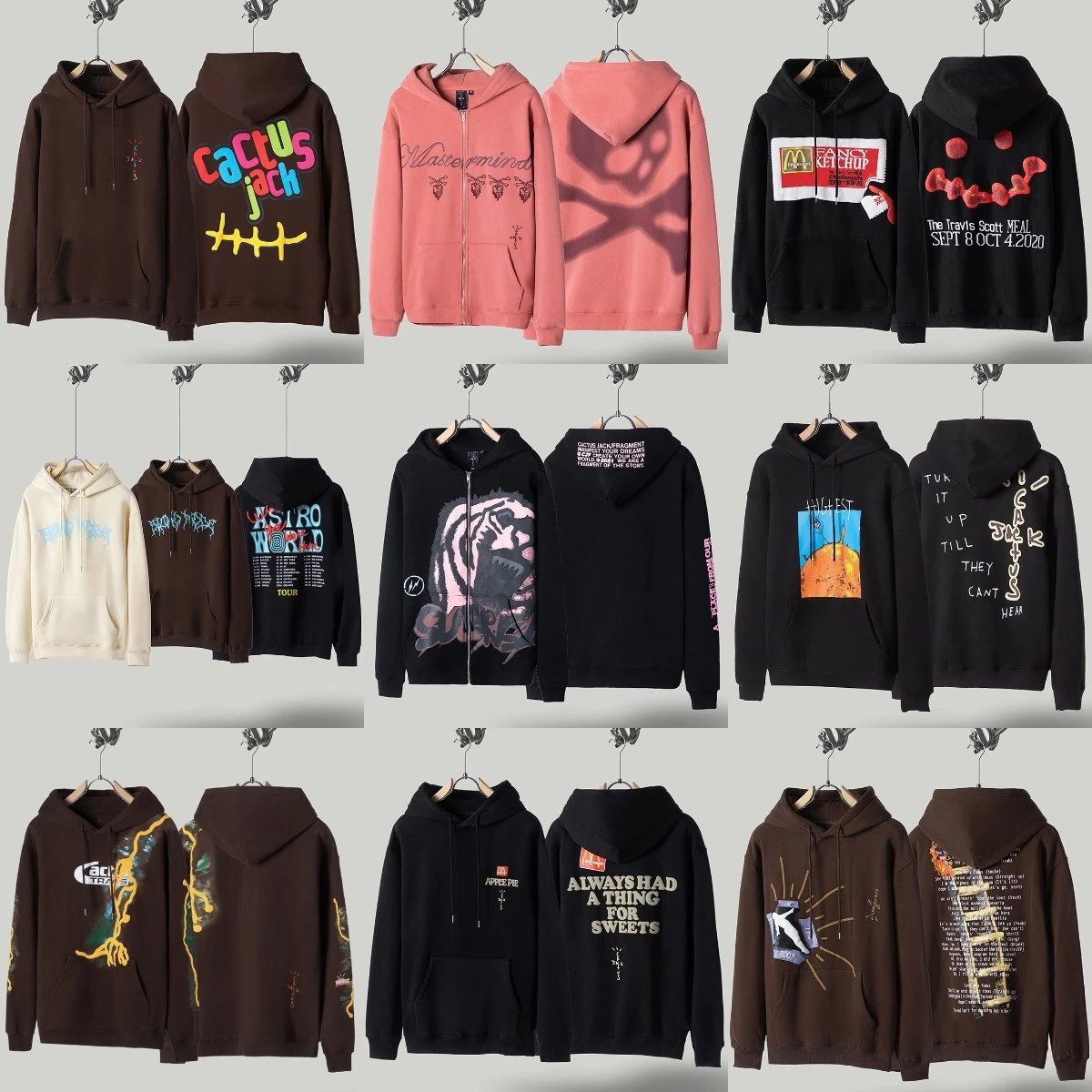 Travis Scott Hoodies Collection - Cactus Jack, Astro World, Undefeated