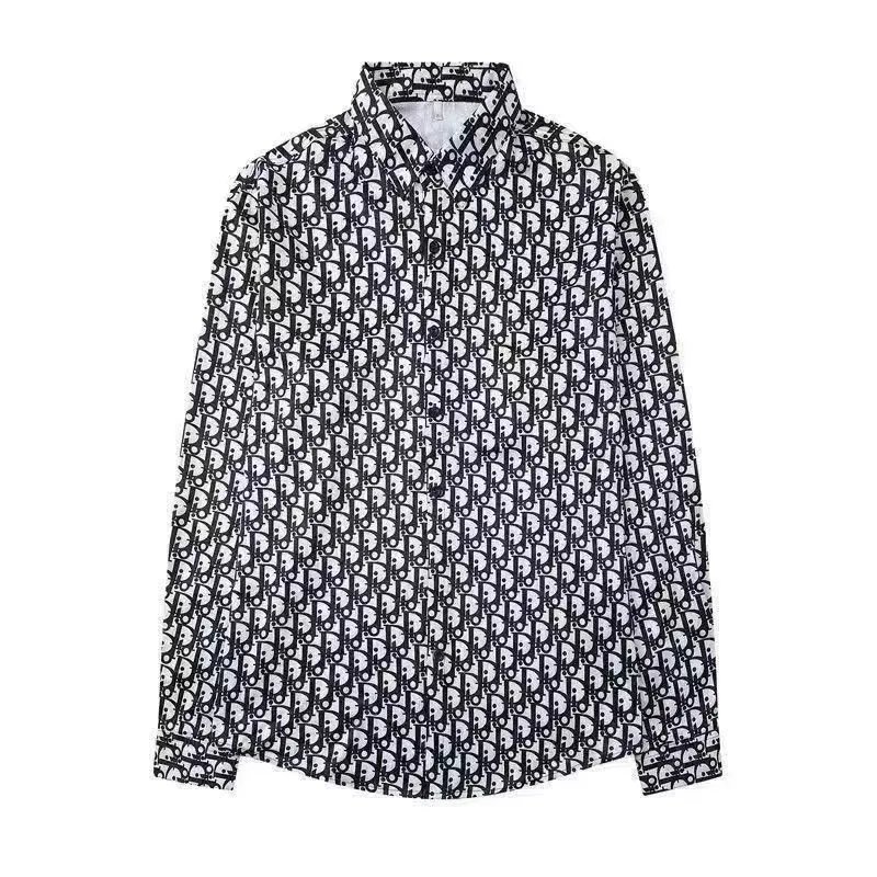 Dior Oblique Print Long Sleeve Shirt