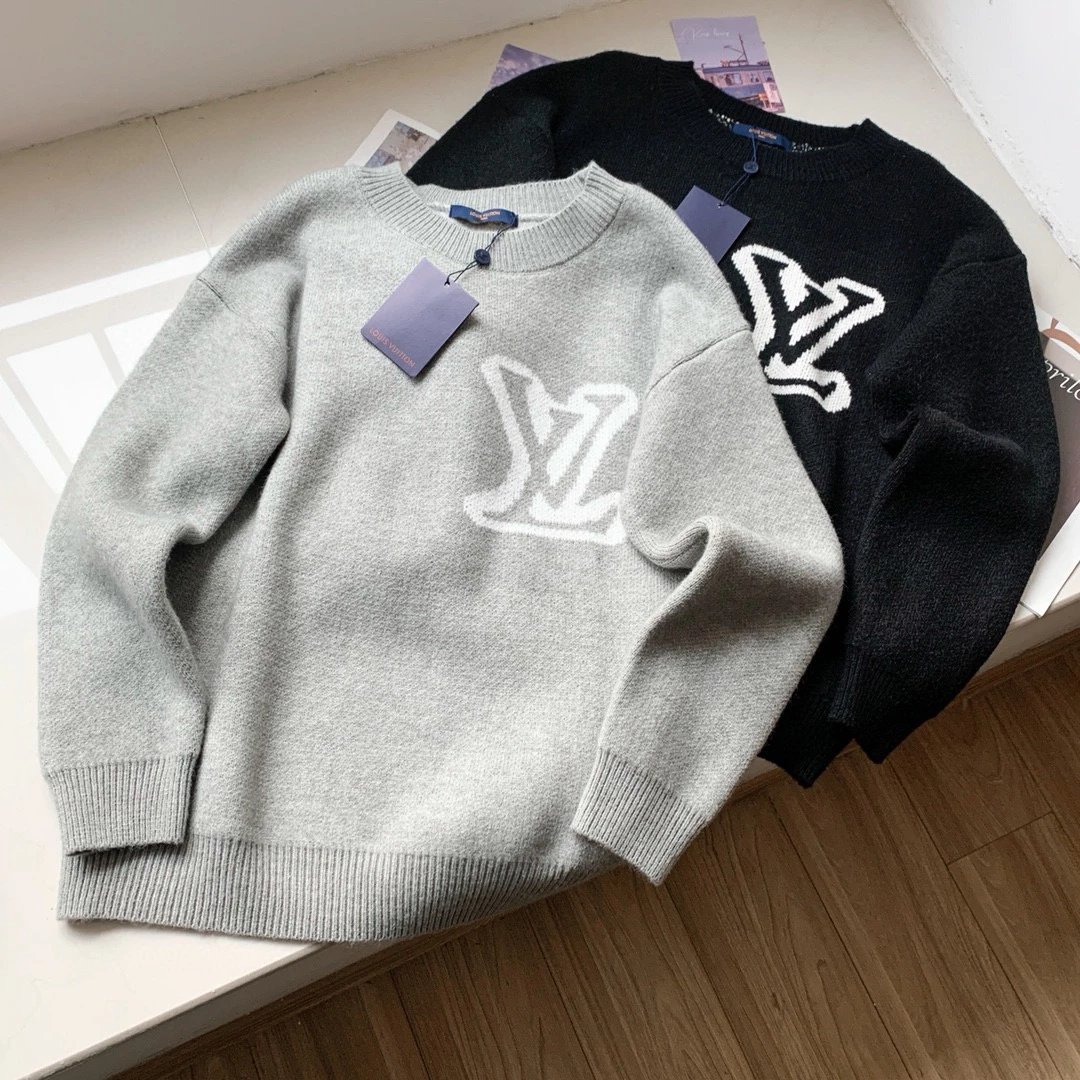 Louis Vuitton Monogram Knit Sweater for Men and Women