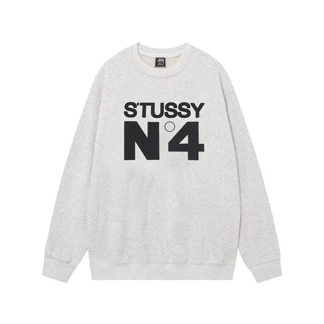 Stussy N4 Crewneck Sweatshirt Grey