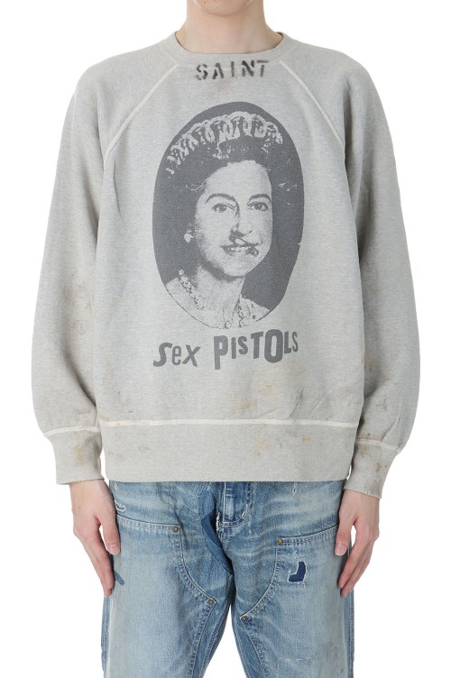 Saint Sex Pistols Queen Sweater Grey