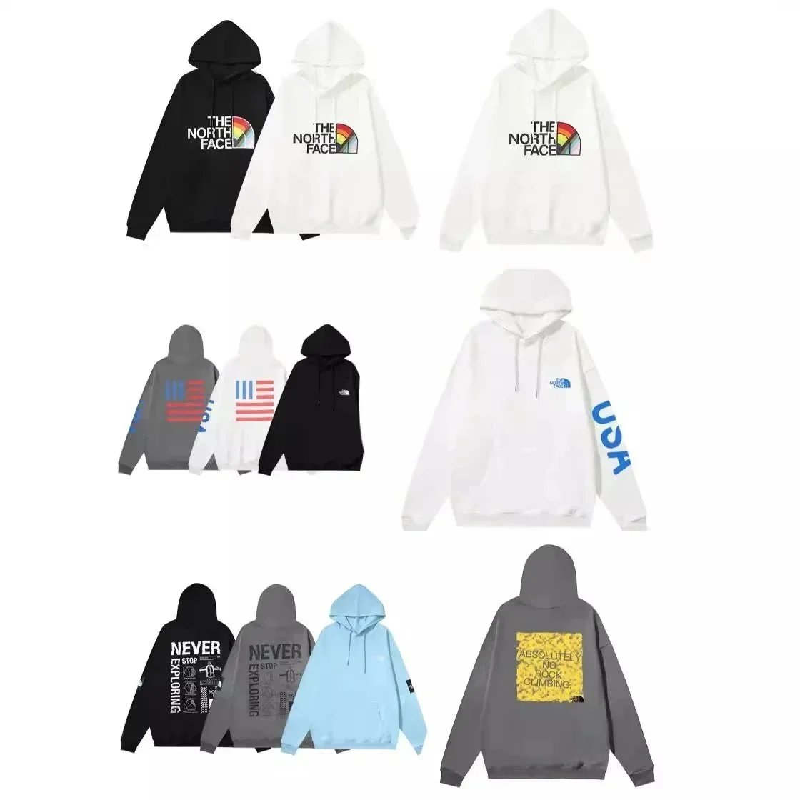 The North Face Hoodies Sweatshirts Unisex Casual Streetwear