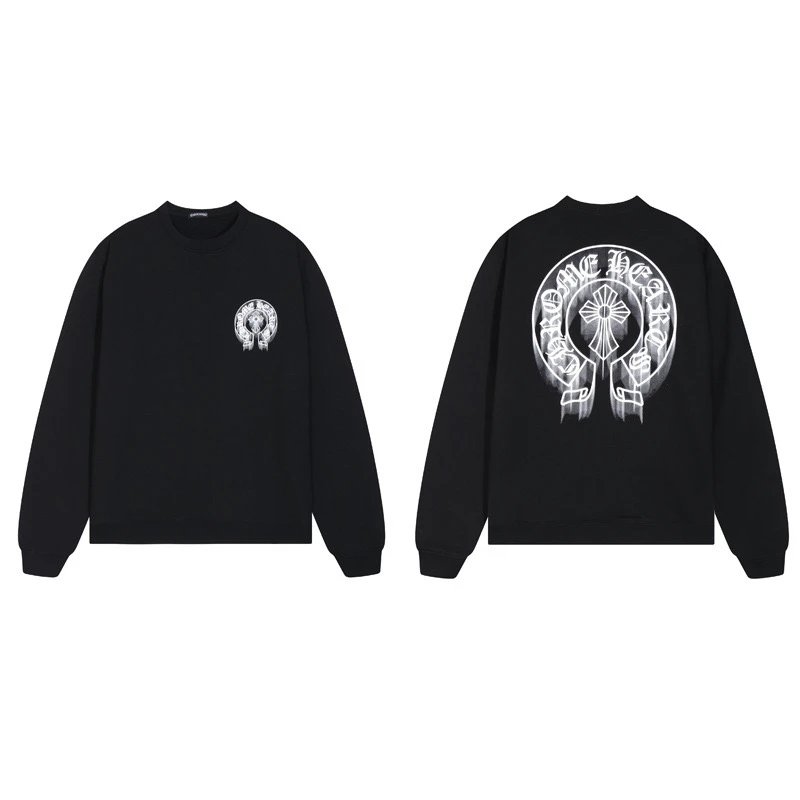 OVO Black Crewneck Sweatshirt with White Logo Design