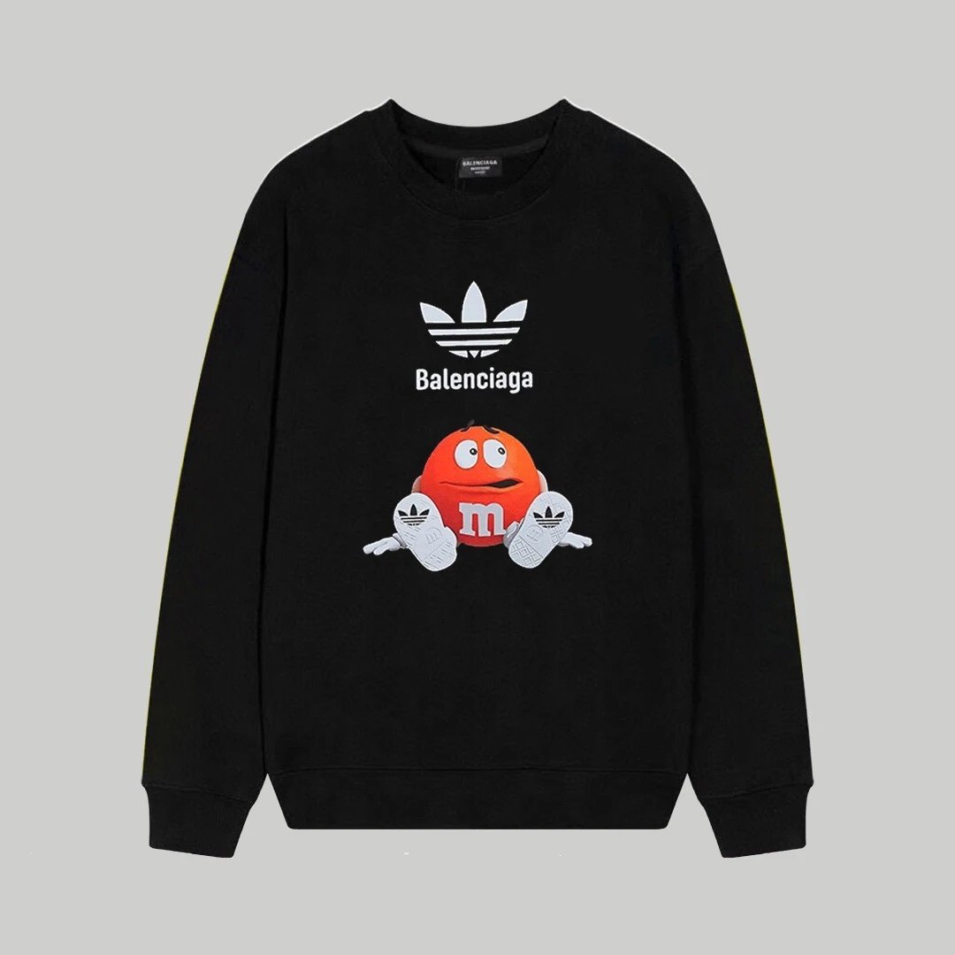 Balenciaga x Adidas M&M's Graphic Sweatshirt Black