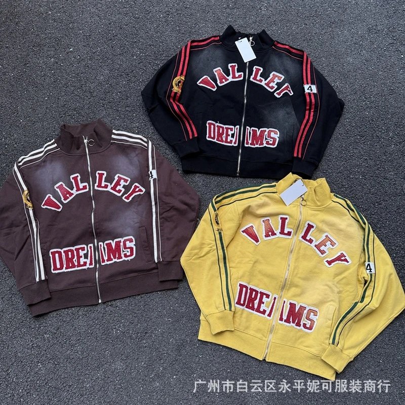 VALLEY DREAMS Track Jacket Men Women Zipper Sportswear Hoodie Sweatshirt
