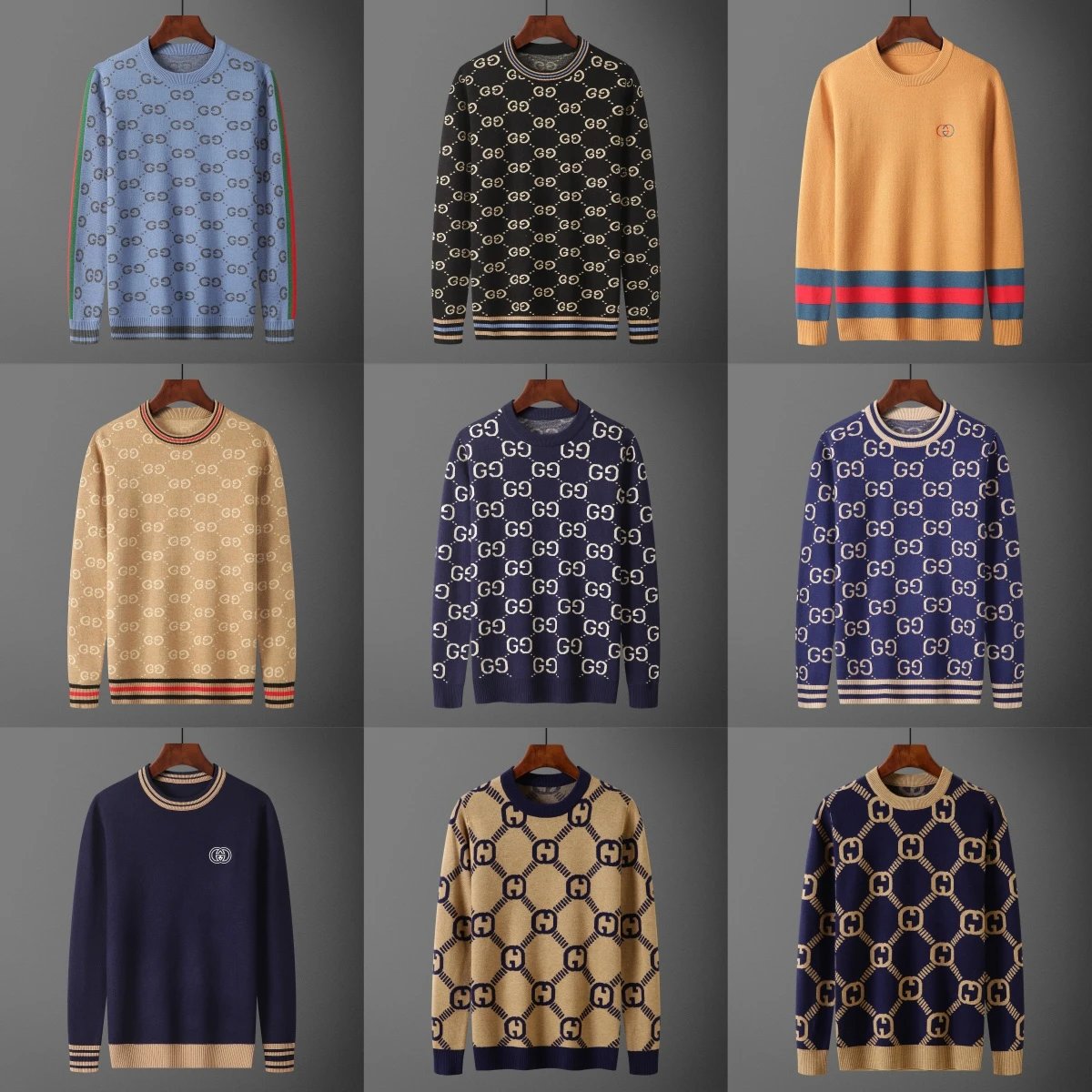 Gucci GG Pattern Knit Sweaters for Men