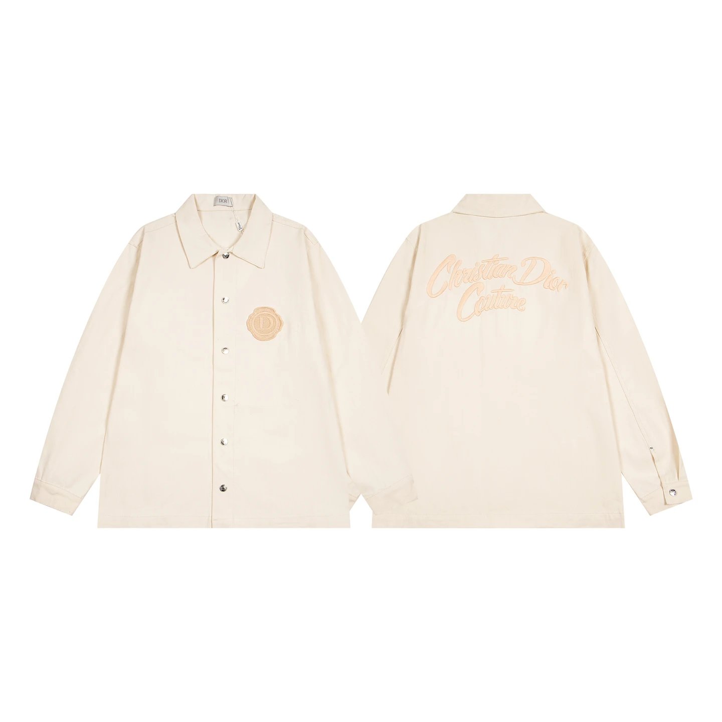 Christian Dior Couture Embroidered Beige Jacket