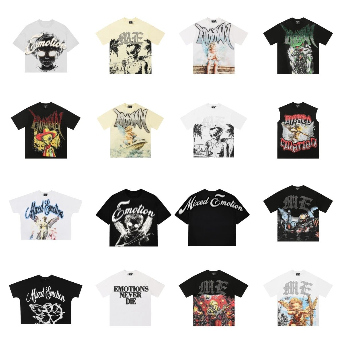 Mixed Emotion T-Shirts Graphic Tees for Men and Women