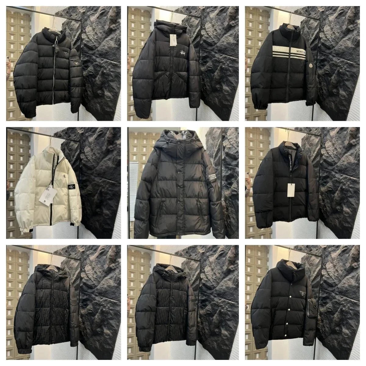 Moncler Down Jacket Winter Warm Hooded Coat Men Women Fashion Outwear