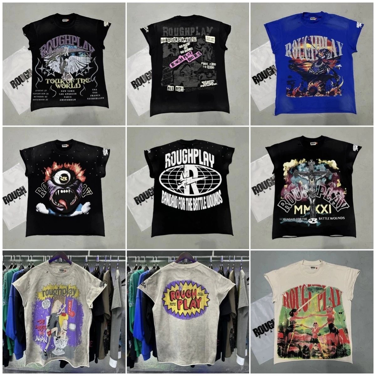 ROUGHPLAY Band T-Shirts Collection - Rock Music Tour Merchandise