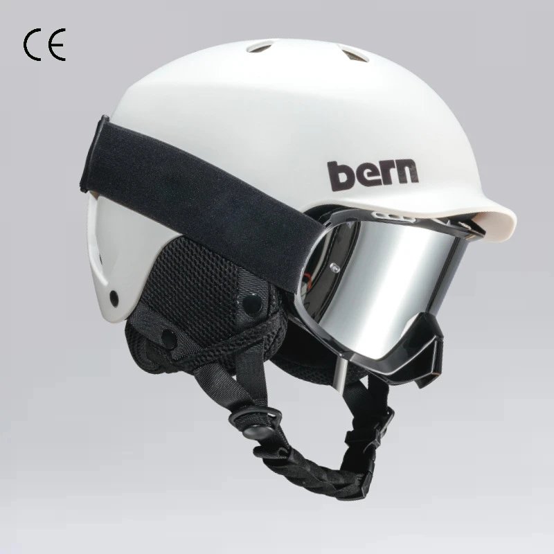 Bern Helmet with Goggles for Skiing and Snowboarding
