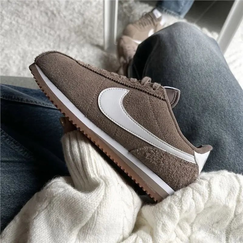 Nike Cortez Suede Brown White Sneakers