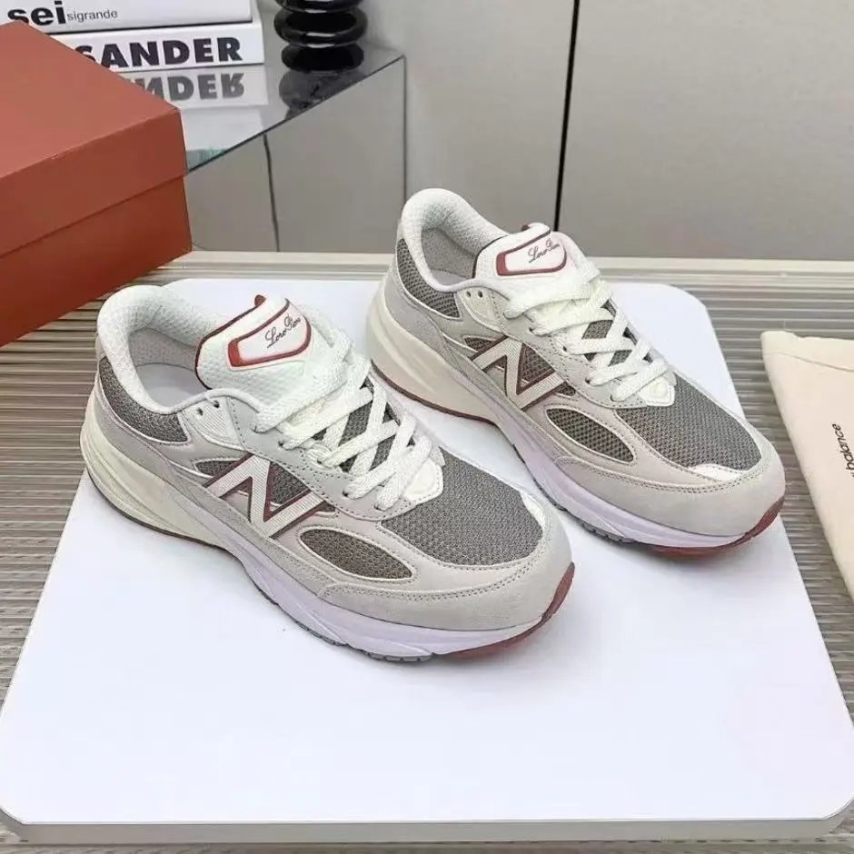 New Balance 990v6 White Gray Running Shoes for Men and Women