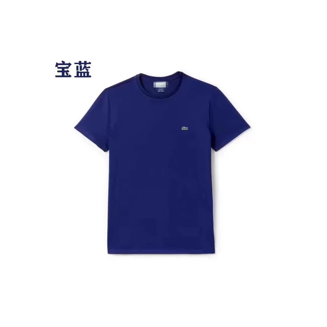 Lacoste Men's Royal Blue Cotton T-Shirt