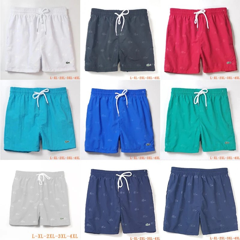 Lacoste Men's Swim Shorts with Alligator Logo Print