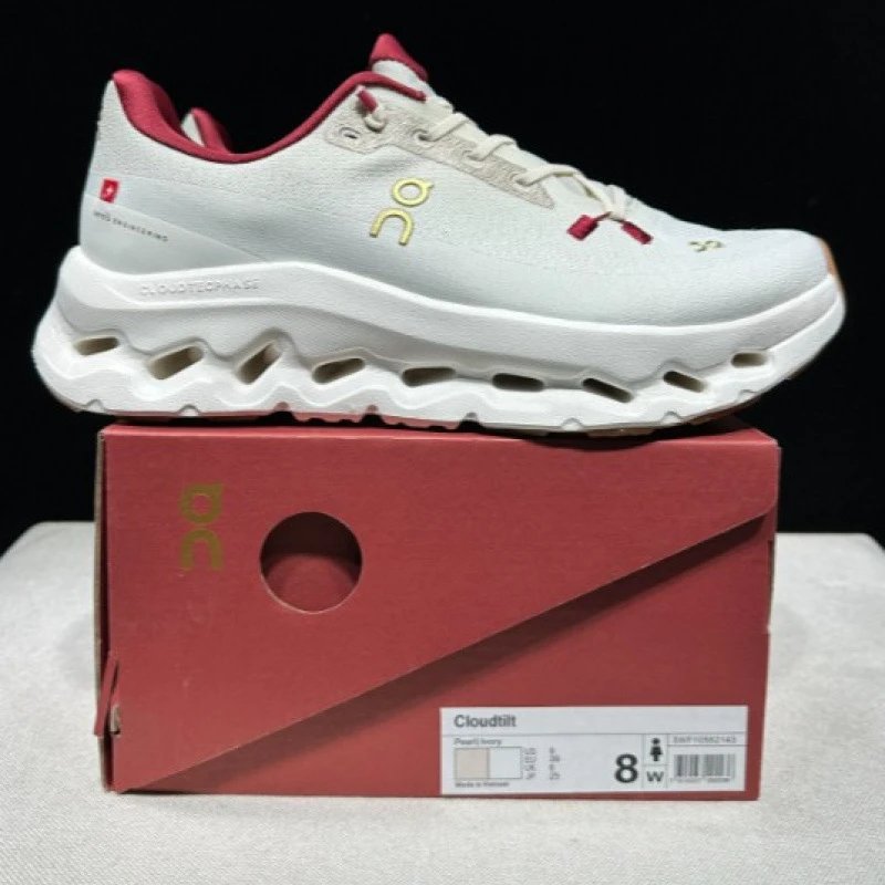 On Cloudtilt Running Shoes Women's White Red