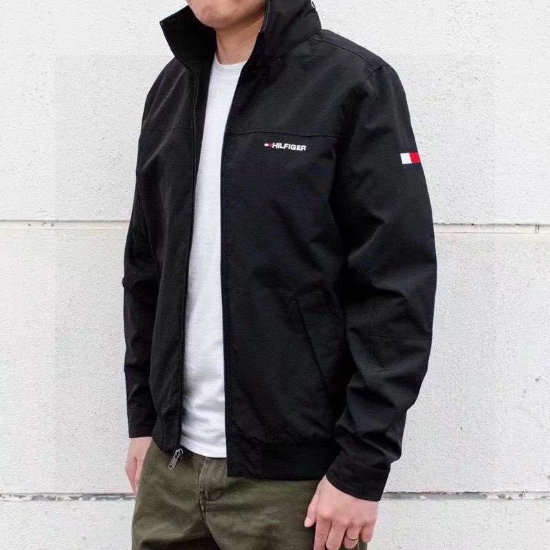 Tommy Hilfiger Men's Black Zip-Up Jacket