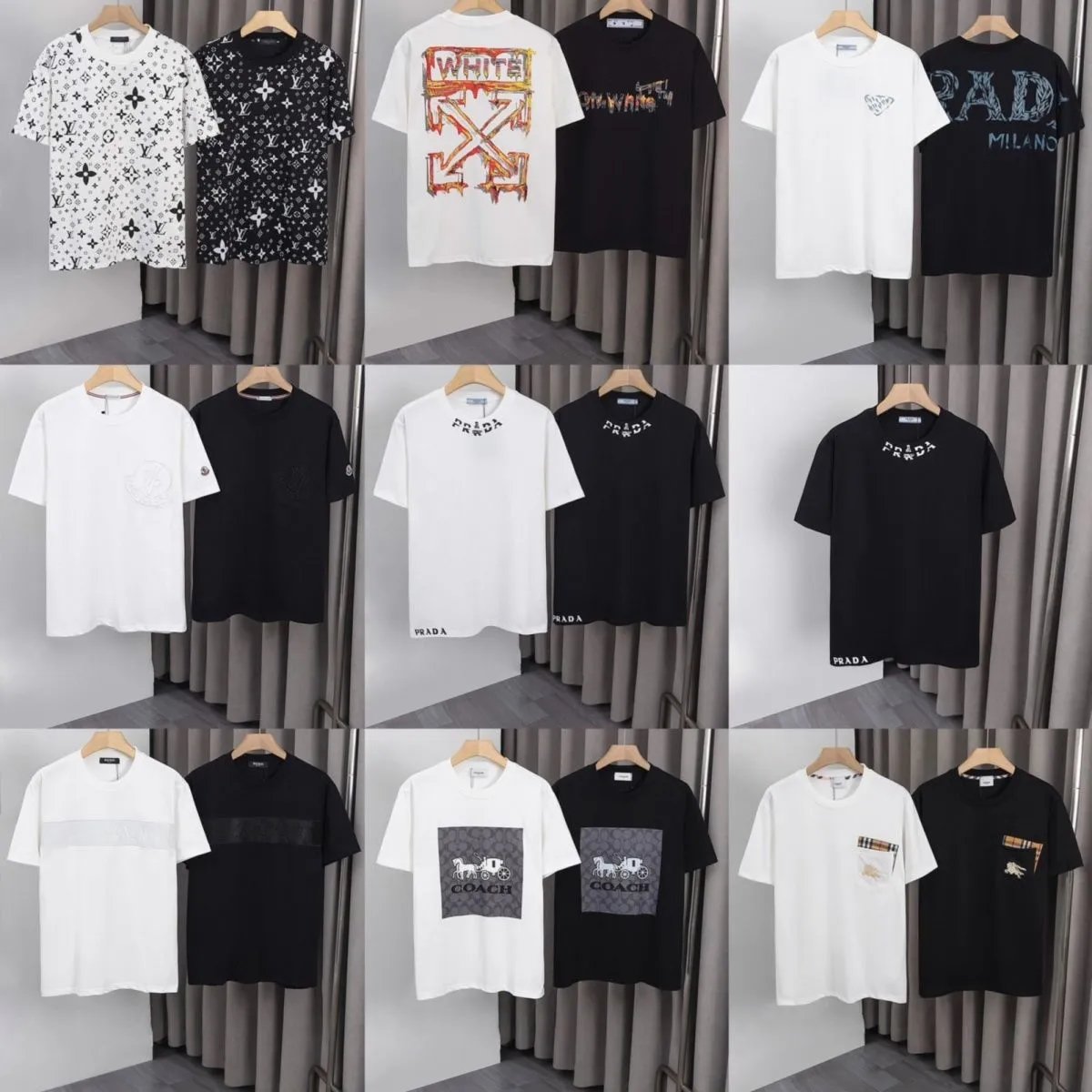 Luxury Brand T-Shirts for Men - Louis Vuitton, Prada, Coach