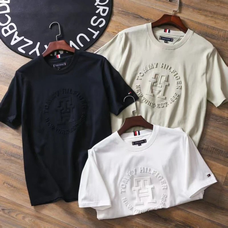 Tommy Hilfiger Embroidered Logo T-Shirt Men's Casual Wear