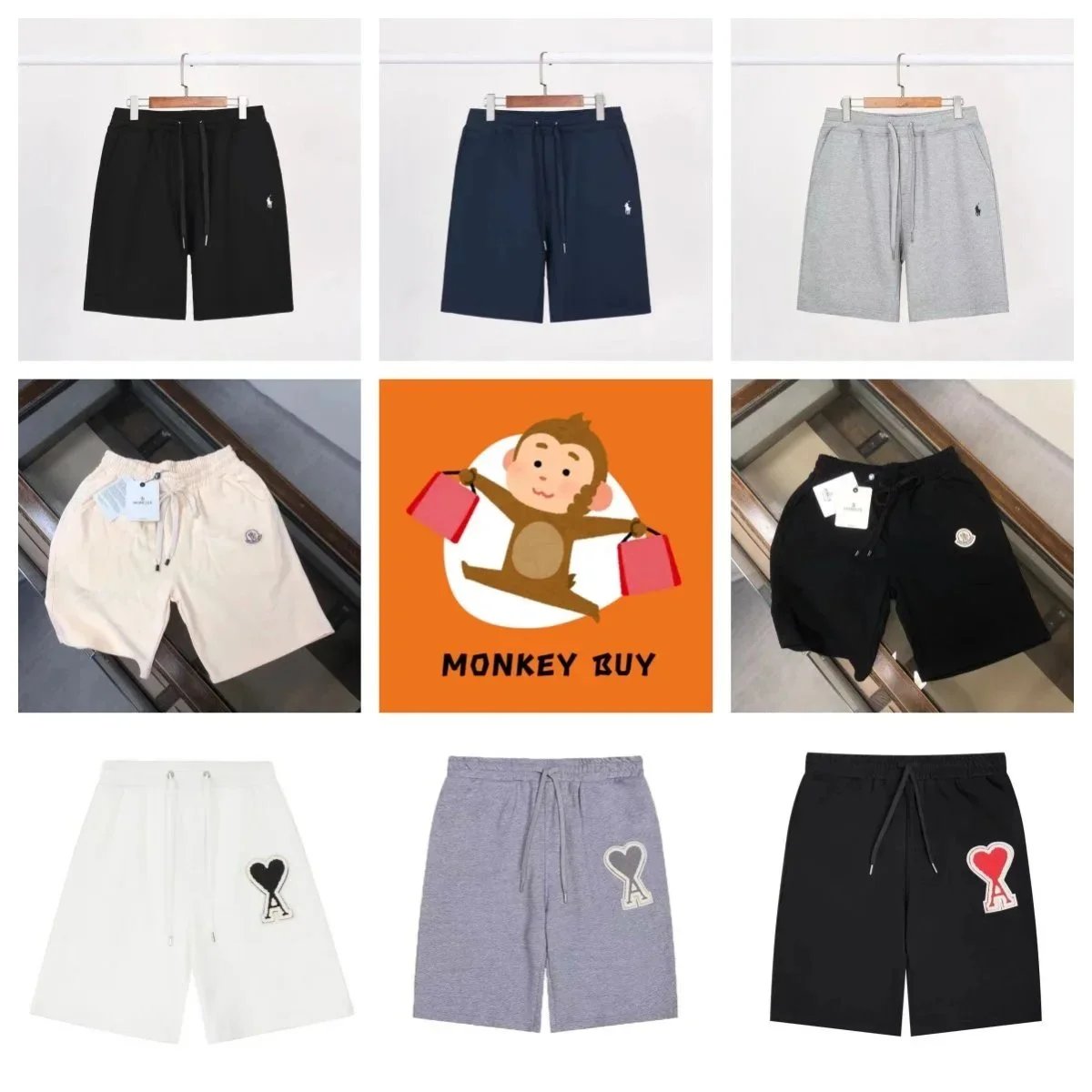 Men's Casual Shorts with Logo Design Comfortable Drawstring Sweat Shorts