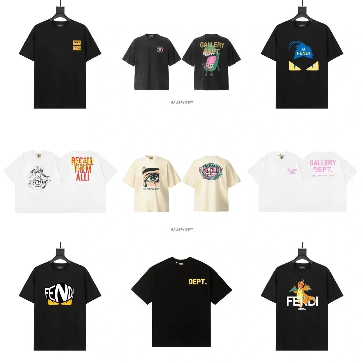 FENDI x GALLERY DEPT. Collaborative T-Shirts Collection
