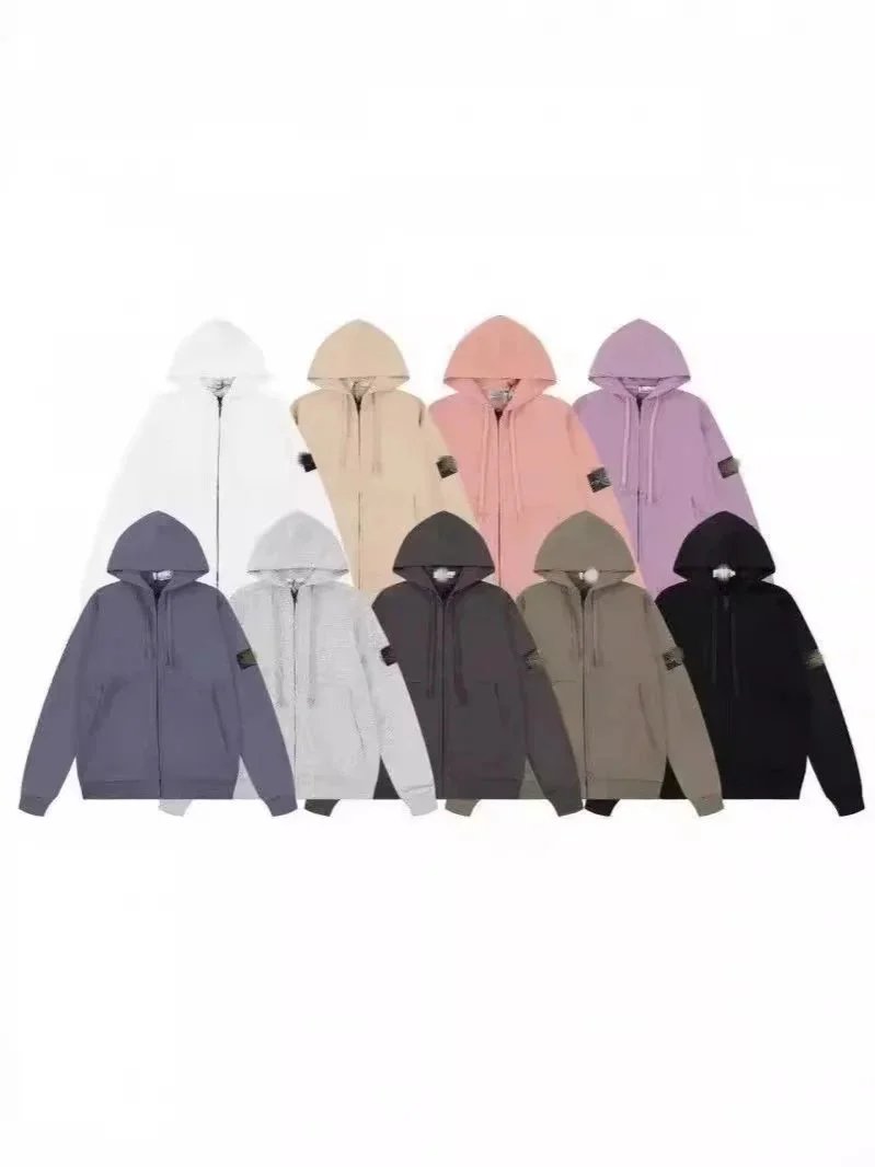 Unisex Zip-Up Hoodie Sweatshirt in Multiple Colors